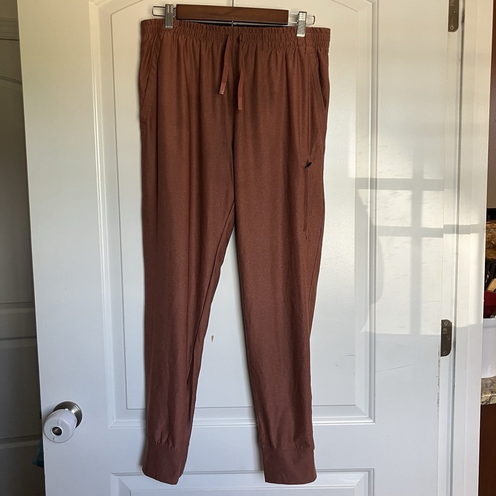 Old Navy Active Joggers Burnt Orange Go-Dry Cool Knittech Athletic Gorpcore Sz M